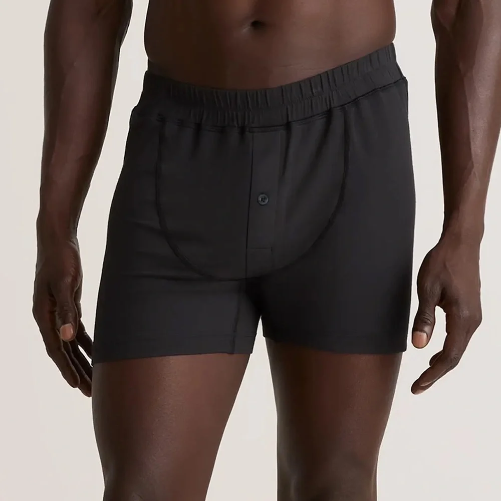 NWT Quince Men's Micromodal Stretch Boxer Brief Black Sz L (3 Pack)